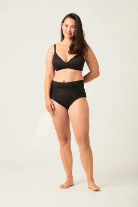 Braga control postparto menstruación nailon reciclado negra absorción moderada abundante