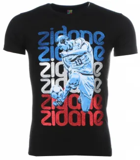 Camisetas - Zidane Print - Negro