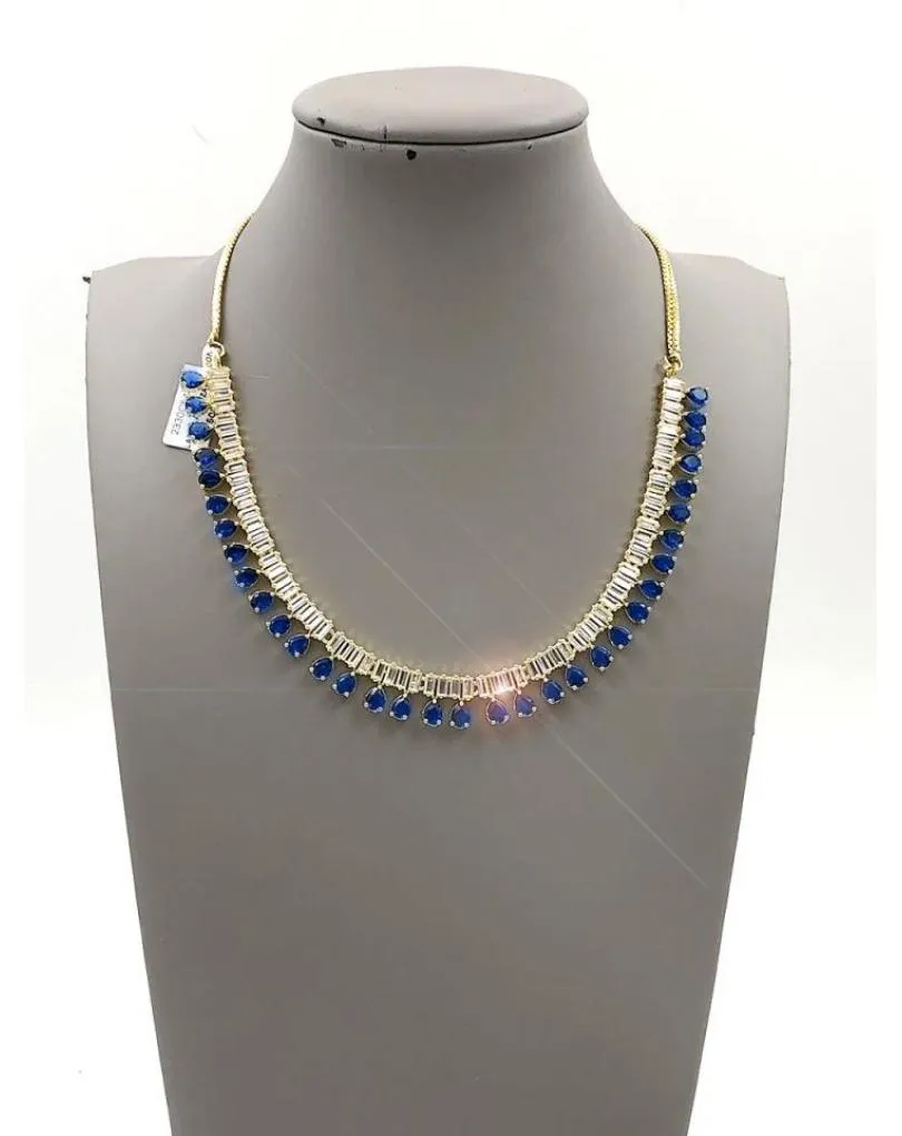 COLLARES ELEGANTES AZUL ZAFIRO PARA BODAS ESPECIAL MADRINAS