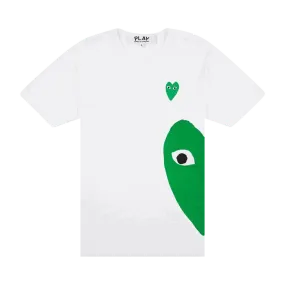 Comme des Garçons PLAY Green Emblem Heart T-Shirt