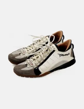 Dsquared2 Deportiva blanca raya negra