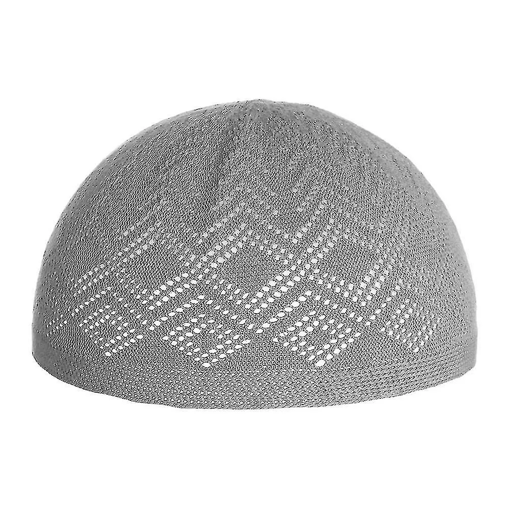 Knitted Hat Muslim Cap Female Mosque Hats Islamic New Kippah Men Prayer Skull Cap Beanies