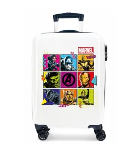 Maleta de Cabina Avengers Comic Rígida blanco -38x55x20cm-