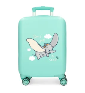Maleta de cabina Dumbo Fly rígida 50 cm verde turquesa