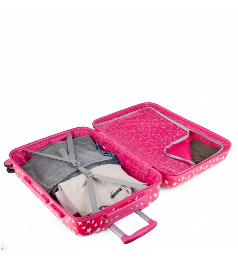 MALETA INFANTIL PEQUEñA CABINA ROSA 55X40X20CM