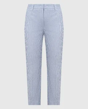Max Mara Weekend Blue STARLET pants with striped linen