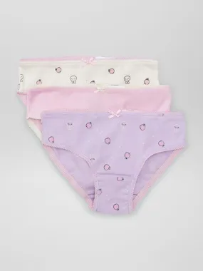 Pack de 3 braguitas de fantasía - PURPURA