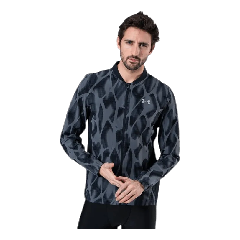 Under Armour Launch 2.0 Printed Jacket Grey