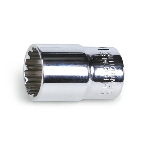 Vaso de 1/2" multihuella, cromado